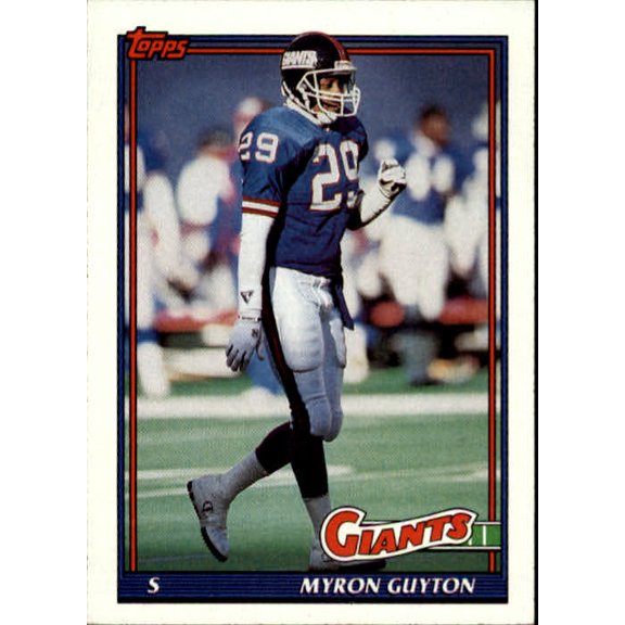 Collectible 1991 Topps #34 Myron Guyton NFL Football Trading Card
