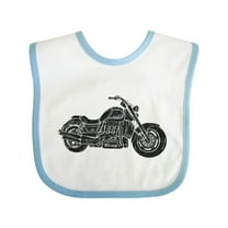 Inktastic Distressed Motorcycle Boys or Girls Baby Bib