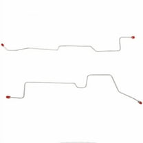 94-97 Ford Ranger with 9 inch Drums, Pickup Truck, Rear Axle Brake Line Set; Steel-TRA9842OM