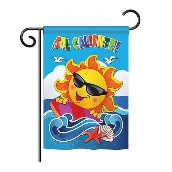 Breeze Decor BD-SU-G-106069S-IP-BO-DS02-US Sol Caliente Summer - Seasonal Impressions Decorative Vertical Garden Flag
