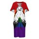 thumbnail image 4 of Vestido de noche para mujer, con bolsillos sueltos y estampado de bandera del orgullo bicolor repetitivo sin costuras, vestidos formales para ocasiones especiales., 4 of 7