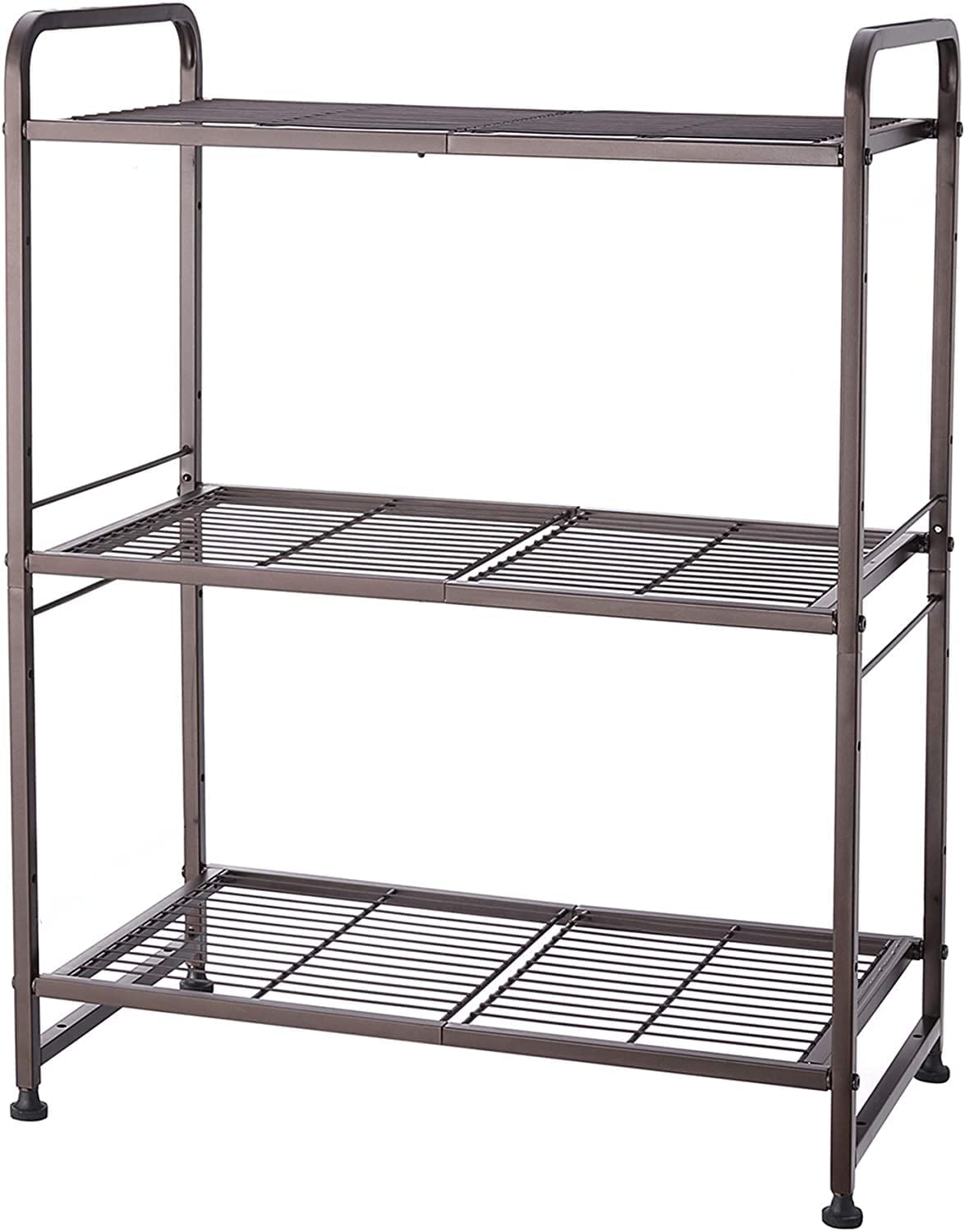 3Tier Stackable Wire Shelving Unit Storage Rack, Expandable