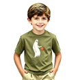 thumbnail image 3 of XAOFW Boys Girls Halloween Shirt Short Sleeve Round Neck Ghost Graphic Tees Toddler Kids Autumn Relaxed Fit T Shirts 2-3 Years, 3 of 3