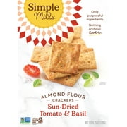 Simple Mills Almond Flour Crackers, Tomato and Basil, Gluten-Free, 4.25 oz