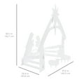 thumbnail image 3 of Best Choice Products 5ft Outdoor Nativity Scene, Weather-Resistant Decor, Christmas Family Yard Decoration, PVC, 3 of 7