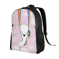 thumbnail image 3 of Horeoi Aerial Yoga for Unicorn Print Waterproof 600D Oxford Laptop Backpack for School Travel Work - Lightweight Durable Bag with Adjustable Straps, 3 of 8