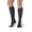 Black, variant on Ames Walker AW 113 Women's Cotton Trouser Knee High Socks 15-20 mmHg