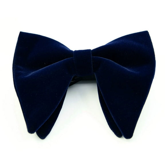 Men Oversize Velvet Bow Tie Big Bowtie Pre-Tied Wedding Party Ties Bowknots