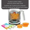 thumbnail image 2 of Baby Brezza One Step Baby Food Maker Deluxe, with Pouch + Funnel System - White, 2 of 8