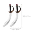 thumbnail image 3 of KAKOWELY piezas de espada pirata para Halloween, accesorio para disfraz de cosplay, 3 of 4