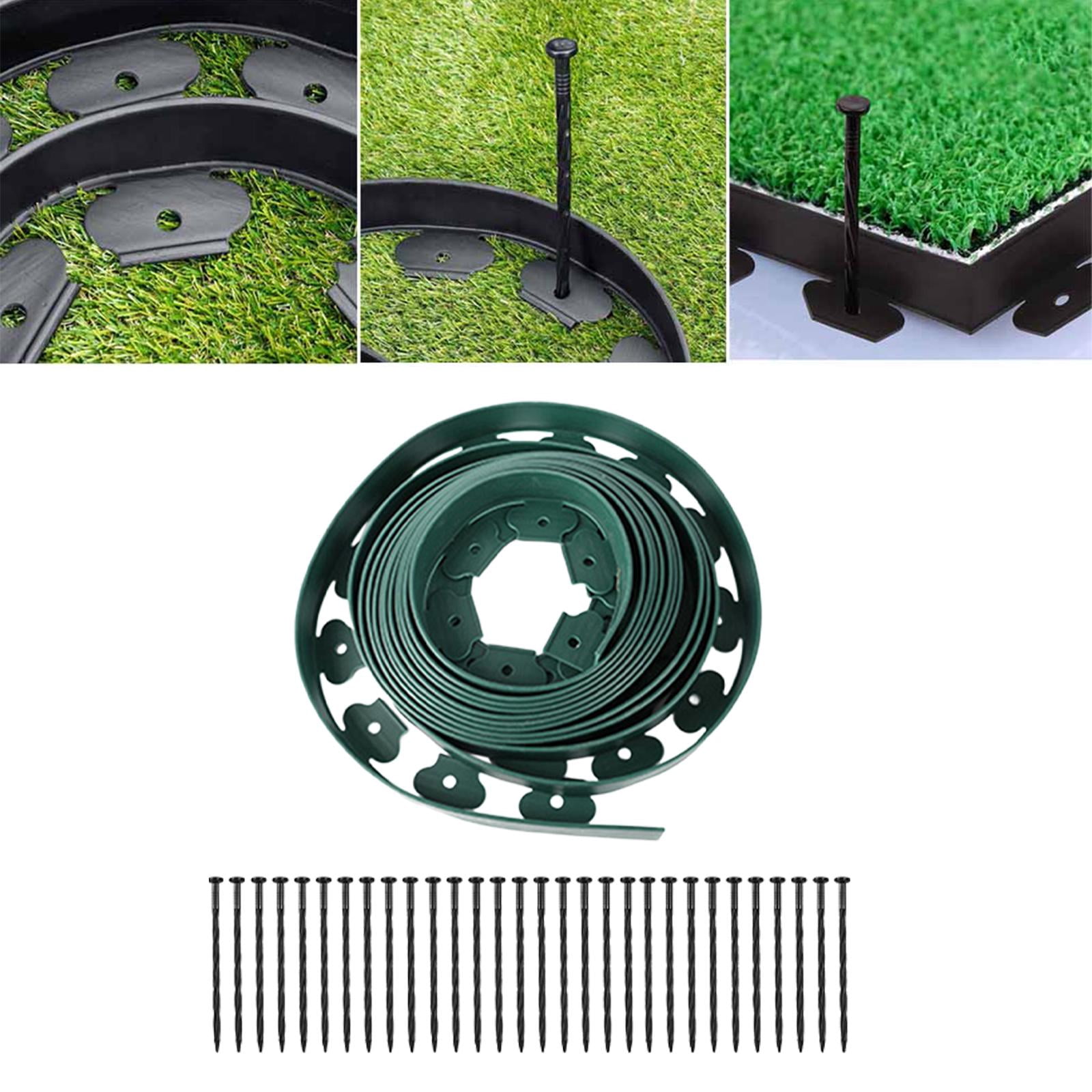 Landscaping Edging Garden Edging Coil Garden Landscape Edging Borders for Lawn Landscaping 5cm Green