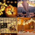thumbnail image 5 of Luces de globo de cristal con energía solar de 7 m, impermeables IP65, 8 modos de iluminación, decoración de patio para espacios al aire libre, fácil de instalar con función de memoria para todo tipo, 5 of 5