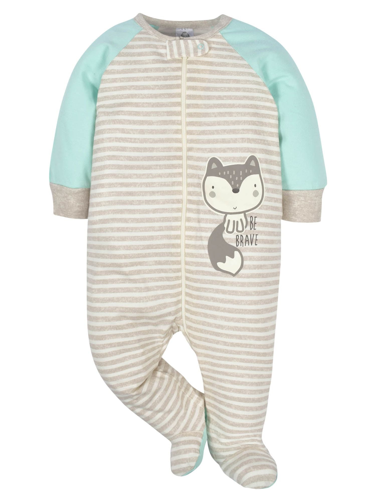 Gerber Baby Boy Sleep 'n Play Footed Pajamas, 4-Pack