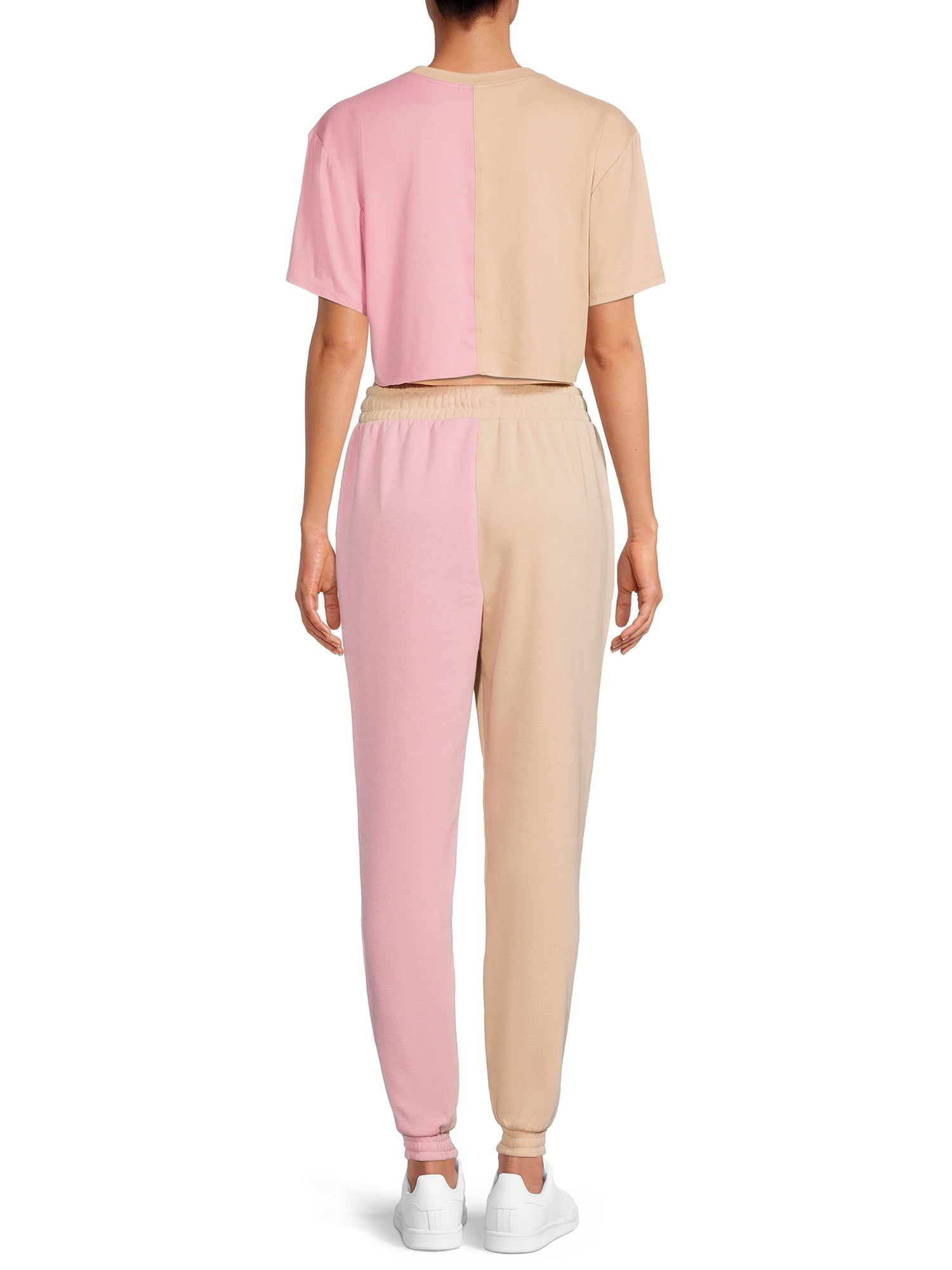 Liv & Lottie Junior’ Colorblocked Graphic Set with Asymmetrical Top