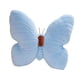 thumbnail image 4 of Cojín de mariposa, cojín de mariposa, suave, hecho a mano, cojín decorativo de escritorio. Azul, 4 of 9