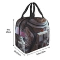 thumbnail image 3 of Easygdp Cat Astronaut In Space Bolsa Térmica Premium - Tela Oxford Impermeable, Gran Capacidad, Bolsillo Frontal, Unisex para Trabajo, Escuela, Actividades al Aire Libre y Picnics, 3 of 8