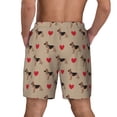 thumbnail image 2 of Lsque Mens Swim Trunks German Shepherd Dog Pattern - Bathing Suit Compression Liner - Beach Swim Shorts Swimwear - (S-3XL) - Stretch Quick Dry -Small, 2 of 9