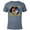 Navy Heather, variant on Disney Princess Jasmine and Rajah Stylized - Short Sleeve Blended T-Shirt for Adults - Customized-Yellow