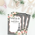 thumbnail image 6 of Inkdotpot 30 Bridal Shower InvitationsFloral Eiffel TowerWedding Fill-In Style Invites Blank Invites, 6 of 8