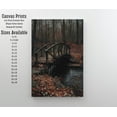 thumbnail image 2 of Old Wooden Bridge Poster Cottagecore Decor Dark Academia Art Antique Landscape Illustration Rustic Nature Wall Art Vintage Aesthetic Poster Unframed, 2 of 3