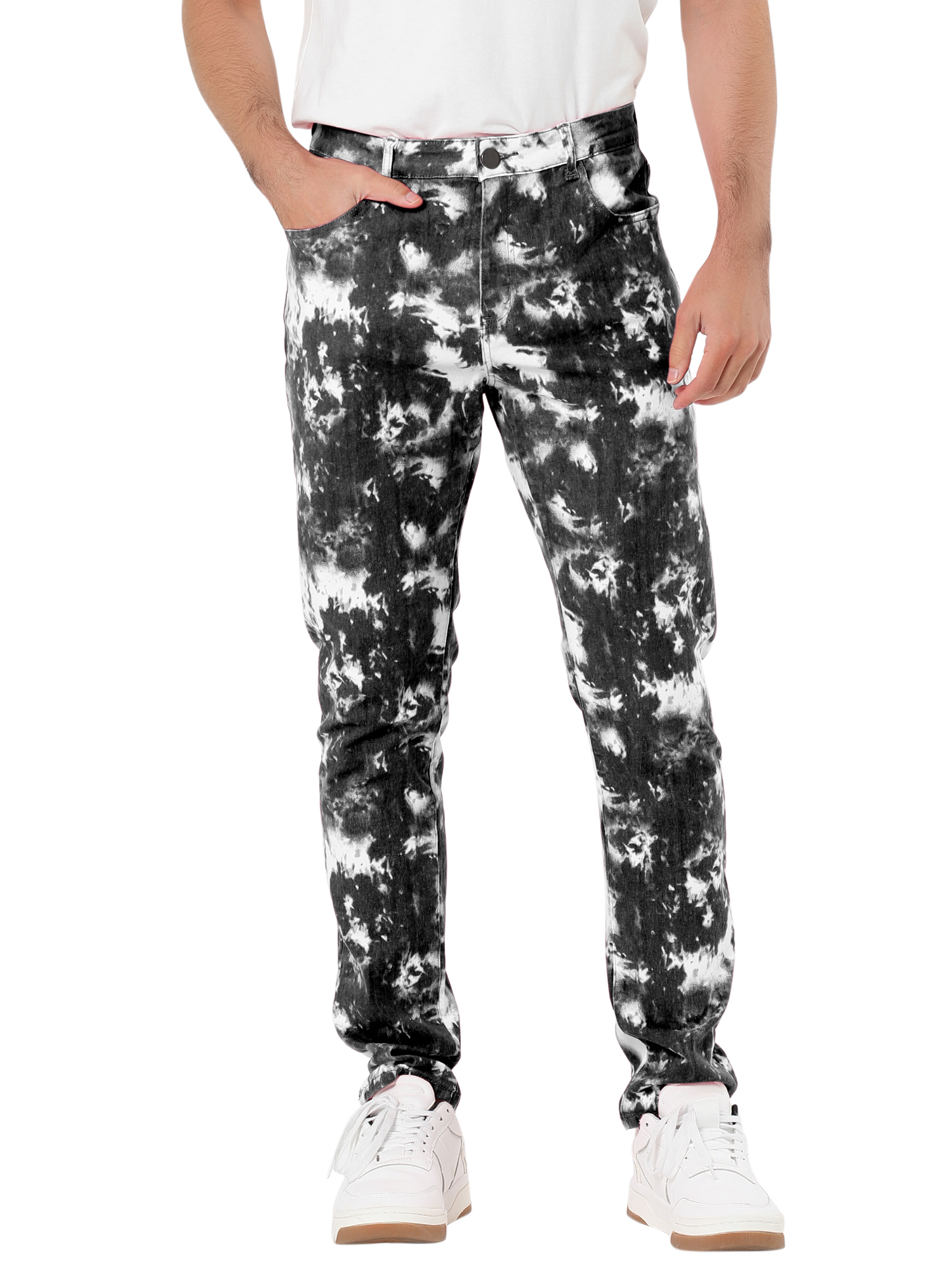 Lars Amadeus Men's Denim Pants Slim Fit 
