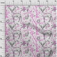thumbnail image 3 of oneOone Cotton Poplin Fuschia Pink Fabric Animal Sewing Fabric By The Yard Printed Diy Clothing Sewing Supplies 42 Inch Wide, 3 of 4