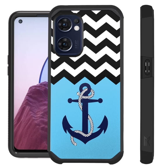 Compatible with OnePlus Nord N300 5G Hybrid Fusion Guard Phone Case Cover (Anchor Wave)