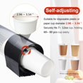 thumbnail image 4 of Dispensador de vasos IWNTWY, soporte de pared tipo tirador, 200 ml, 350 ml, negro, 4 of 9