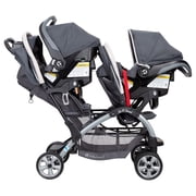 Open Box Baby Trend Sit N' Stand Easy Fold Twin Double Infant Toddler Stroller