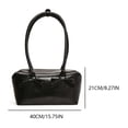 thumbnail image 2 of Bolso de Hombro Likrtyny para Mujer de Cuero Sólido PU negro, 2 of 2