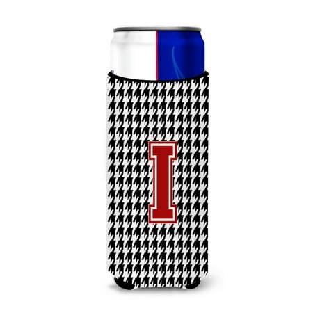 

Carolines Treasures CJ1021-IMUK Monogram - Houndstooth Letter I Ultra Beverage Insulators for slim cans Slim Can