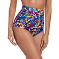 thumbnail image 6 of RELLECIGA Women's High Waisted Hipster Bikini Swimsuit Bottom Ruched Swim Bottom, 6 of 9