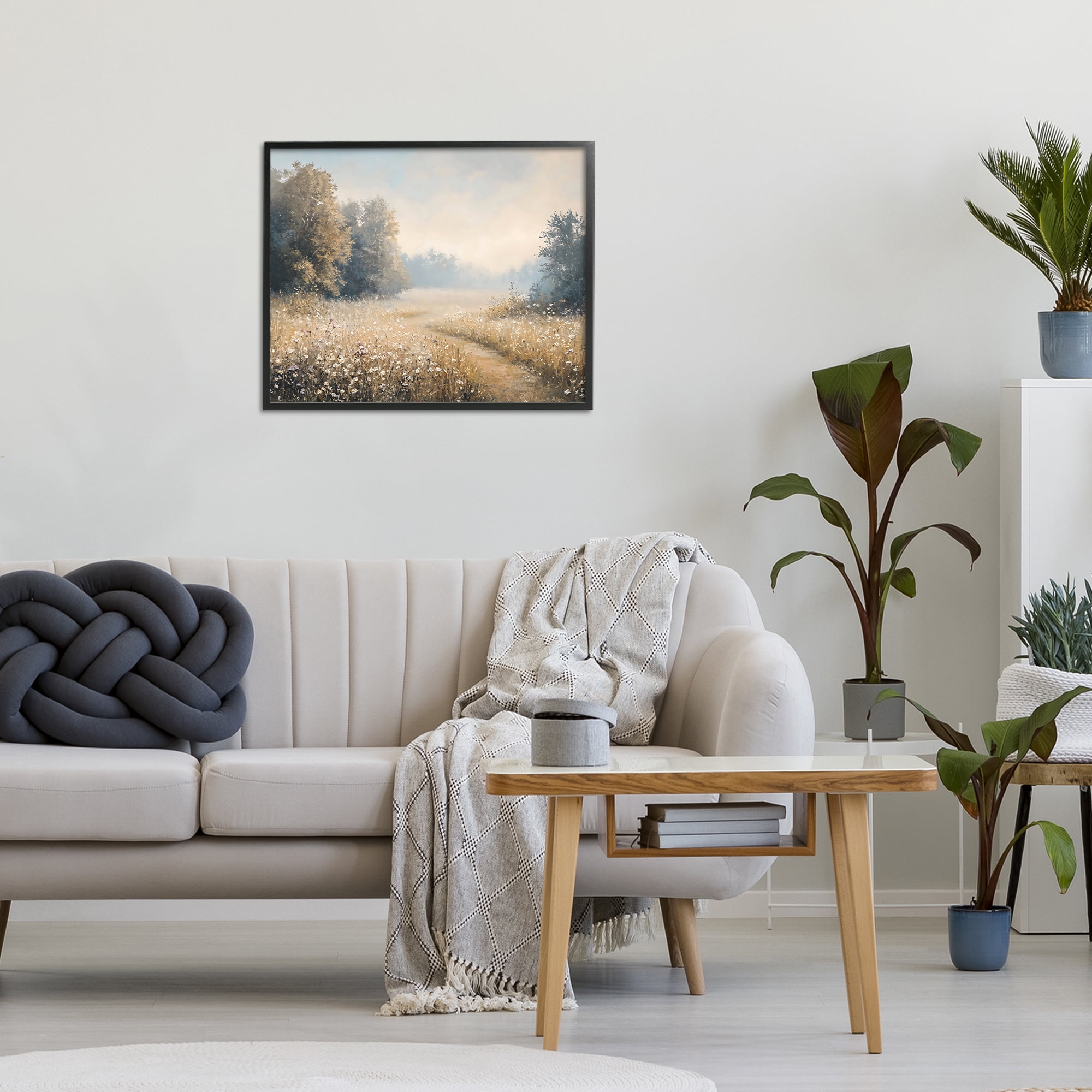 Stupell Industries Wandering Wildflower Path at Dawn Black Framed Giclee Art, design by Creative Studio
