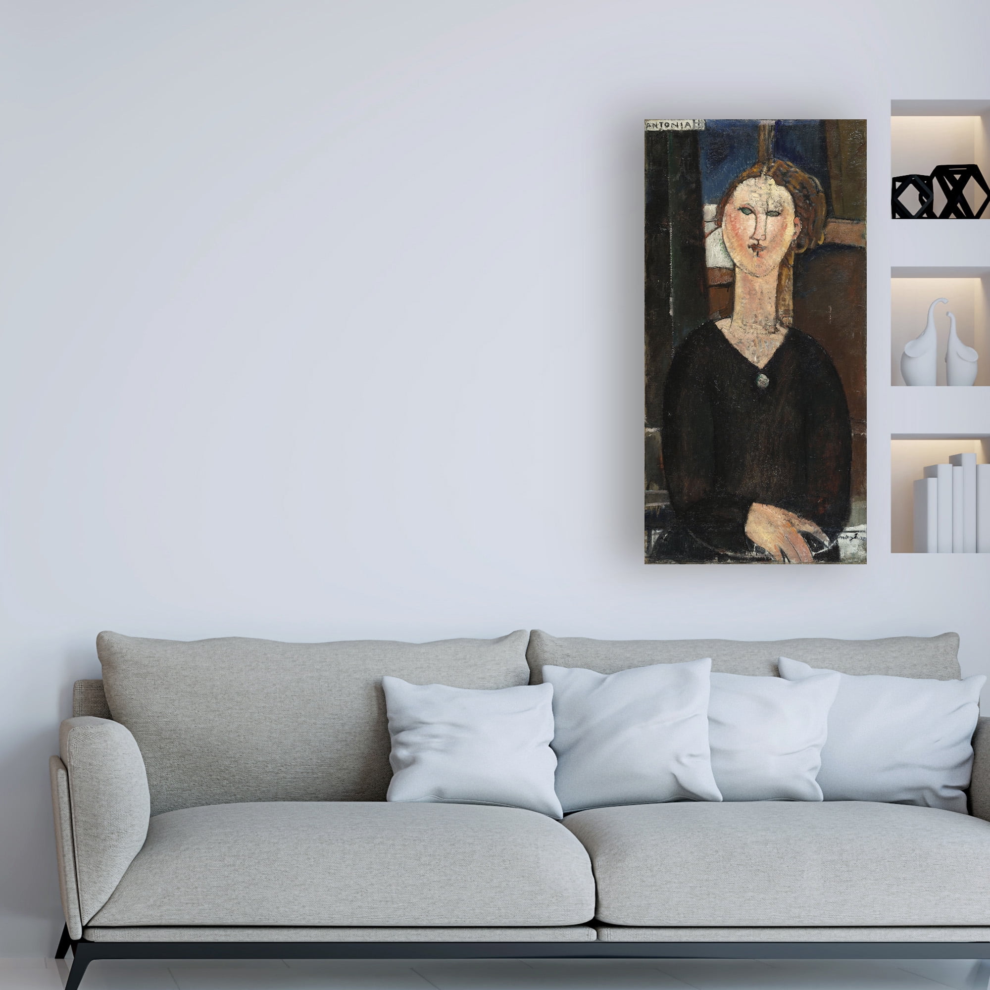 Trademark Fine Art 'Antonia' Canvas Art by Modigliani