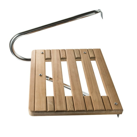 Whitecap 60900 Teak Swim Platform for Boats with Outboard Motors