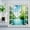 4, variant on Spring Natural Scenery Shower Curtain Waterfall Cherry Blossom Green Leaves Plant Flowers Wall Decor Bathroom Curtains Polyester