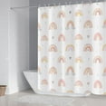 thumbnail image 3 of Rainbow Shower Curtain, Lovely Kids Rainbows Pattern Colorful Cute Cloud Sun Stars Cartoon Bath Curtains Waterproof Fabric with Hooks for Home Decor, 72Wx84H, 3 of 6
