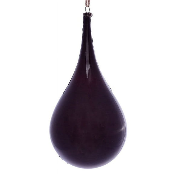 Vickerman 4" Burgundy Wood Grain Teardrop Christmas Ornament, Pack of 2