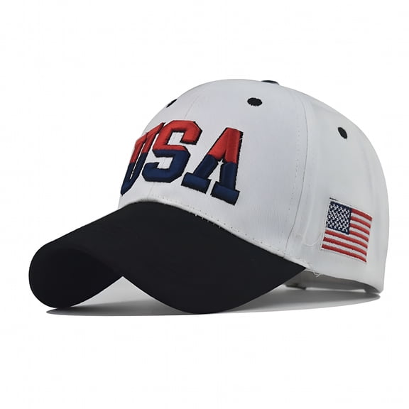 TELOLY 2026 New American Flag Unisex Baseball Hat for Men and Women - Usa Flag Mesh Snapback Flat Visor Cap Adjustable