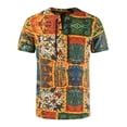 thumbnail image 4 of Camiseta de manga corta estampada cómoda de lino y algodón informal a la moda para hombre Pompotops oipoqjl48137, 4 of 4