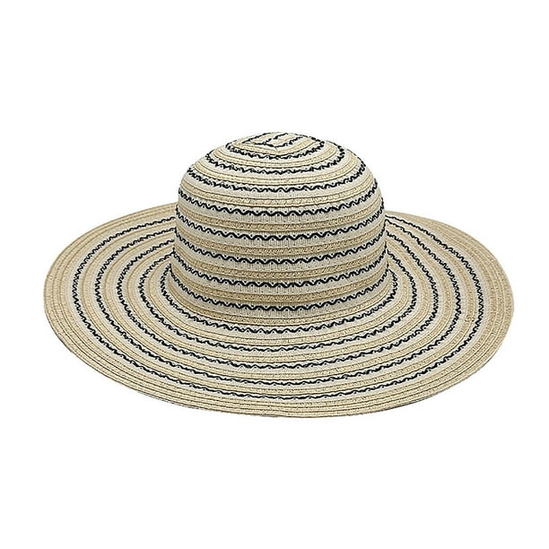 Sombreros de ala ancha para mujer, sombrero plegable para vacaciones en la playa, sombrero grande para protección solar y sombreado, sombrero para mujer