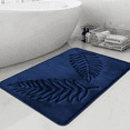thumbnail image 4 of Memory Foam Bath Rugs Leaf Bath Mat Non-Slip Strong Water Absorbent Microfiber Bath Mat Rug Water Absorbent Bath Rugs C, 4 of 6