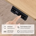 thumbnail image 6 of CQSXDA Adjustable Height Electric Standing Desk With Mahogany Top 24x48 Inches For Comfortable Home Office Workstation，Amber+Graphite,Natural Wood, 6 of 14