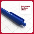 STAPLES TRU RED Retractable Quick Dry Gel Pens Fine Point 0.5mm Blue DZ