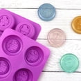 thumbnail image 4 of 6-Piece Round Bee Silicone Mold Wax Melt Polymer Aromatherapy Making Handmade Cupcake Mould Decorating Supplies, 4 of 9