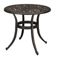thumbnail image 2 of Outdoor Cast Aluminum Dining Table with Umbrella Hole White, 2 of 5