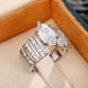thumbnail image 2 of Shiny Zircon Engagement Ring with Sparkling Band - Perfect for Weddings, Anniversaries, and Special Occasions, 2 of 4