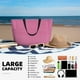 thumbnail image 5 of Fotbe Pink Gingham Bolsa de Viaje para Playa - Resistente al Agua, Bolsa Tote de Gran Capacidad y Ligera con 7 Bolsillos para Mujeres y Hombres, 5 of 7