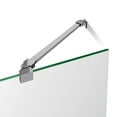 thumbnail image 3 of DreamLine Unidoor 43-44 in. W x 72 in. H Frameless Hinged Shower Door with Support Arm in Satin Black, 3 of 11