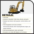 thumbnail image 4 of CAT Caterpillar 308 CR Next Gen. Mini Hydraulic Excavator with Work Tools & Operator "High Line" 1/50 by Diecast Masters, 4 of 8